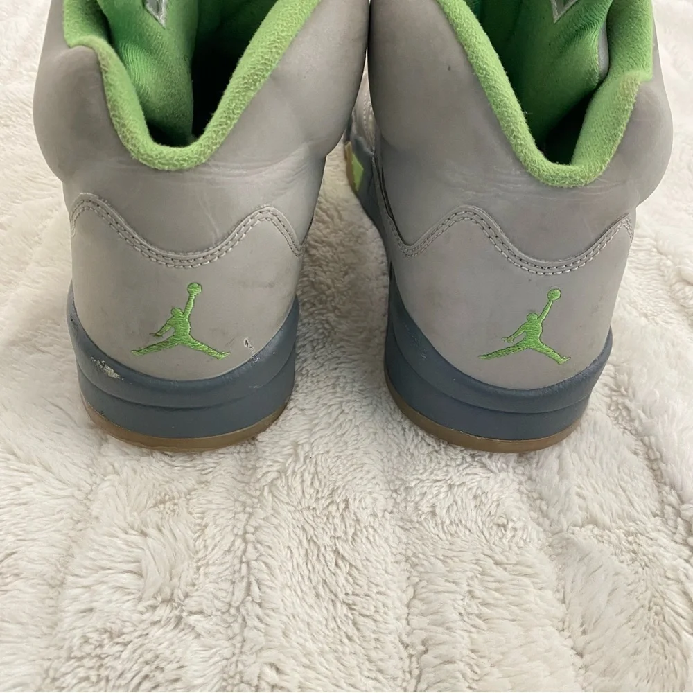 Jordan 5 Retro Green Bean 2022 High-Top Sneakers Size 10
